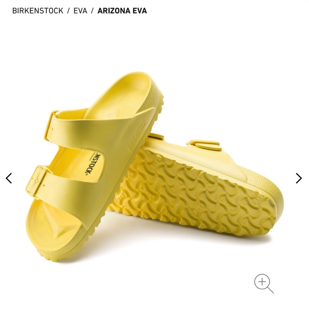 Yellow Birkenstock Arizona Eva Sandals